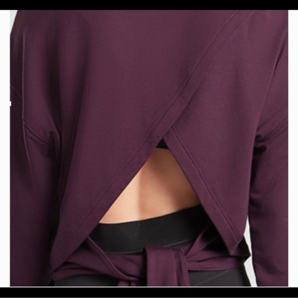 Athleta Yoga Tie Back Sweatshirt - Picture 3 of 4